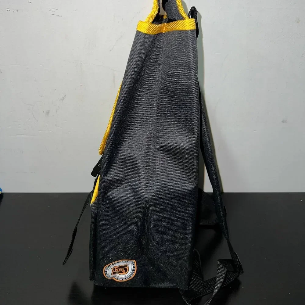 Vintage Pittsburgh Penguins Retreat Backpack Bag Yellow NHL Nasco Little America